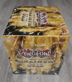 Yu-Gi-Oh Maximum Gold 1st Edition Display Box 5 Mini Boxes Factory Sealed (rip) - Image 2