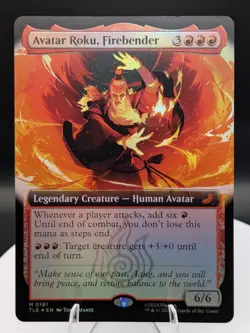 Avatar Roku, Firebender (Extended) FOIL: Avatar ATLA Eternal-Legal MTG (NM) - Image 1
