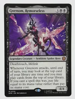 Gwenom, Remorseless - NM Near Mint - SPM Marvel Spider-man - MTG Magic - Image 1