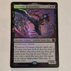 MTG Marvel Spider-Man - Gwenom, Remorseless FOIL Promo P 0286 - Image 1