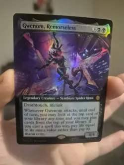 Gwenom, Remorseless FOIL EXTENDED MYTHIC Marvel's Spider-Man SPM MTG Magic NEW - Image 2