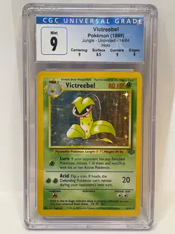 CGC 9 MINT Victreebel Holo Rare Pokemon TCG Jungle 14/64 - Image 2