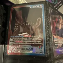 One Piece Portgas D. Ace Alt Art Leader OP13-002 L English Carrying on His Will - Image 1