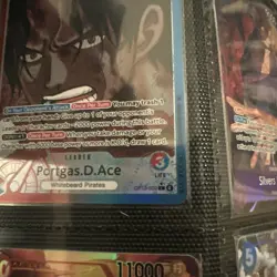One Piece Portgas D. Ace Alt Art Leader OP13-002 L English Carrying on His Will - Image 2