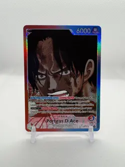 One Piece Portgas D. Ace Alt Art Leader OP13-002 L English Carrying on His Will - Image 1
