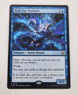 MTG High Fae Trickster FDN #40 Regular Card NM/M Condition - Image 1