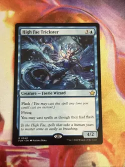 MTG High Fae Trickster FDN #40 Regular Card NM/M Condition - Image 1