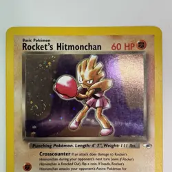 Rocket's Hitmonchan 11/132 Holo Gym Heroes Pokemon Card LP - Image 2