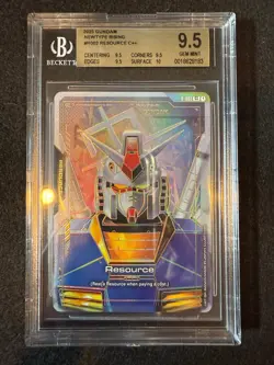 2025 GUNDAM CARD GAME RESOURCE R-002 C++ BGS 9.5 - Image 1
