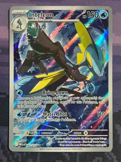 Inteleon 142/132 Pokemon Mega Evolution Illustration Rare Card Near Mint (NM) 2 - Image 1