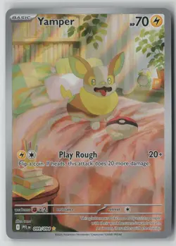 Yamper 099/094 Illustration Rare Pokemon ME Phantasmal Flames NM Card Near Mint - Image 1