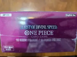 One Piece Card Game A FIST OF DIVINE SPEED OP-11 Booster Box English SEALED - Image 3