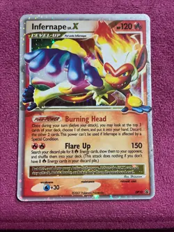 Infernape LV.X Holo Rare DP10 Vintage Diamond and Pearl Pokemon Promo Card - Image 1