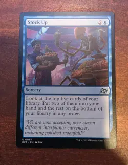 MTG: Stock Up Uncommon #67, Aetherdrift Blue Sorcery Chase Card!! - Image 1