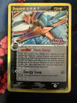 Pokemon Card - Deoxys (Delta Species Holon Phantoms 3/110 Reverse Holo STAMP LP - Image 1