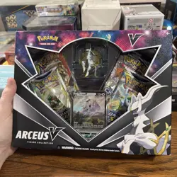 Pokemon TCG Arceus V Figure Collection Box New Factory Sealed W/ Cosmic Eclipse - Image 1