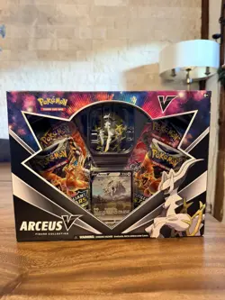 Pokemon TCG Arceus V Figure Collection Box New And Sealed. Minor damage. Cosmic - Image 1