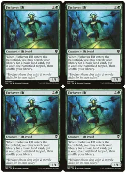 MTG Farhaven Elf x4 Commander Legends Common NM Playset - Image 1