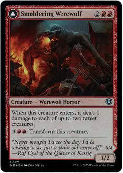 Smoldering Werewolf (Foil) 0171 - Innistrad Remastered - MTG - NM/M - Image 1