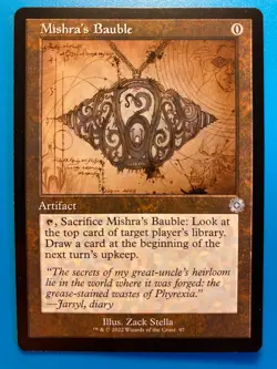 MTG 1x RETRO SCHEMATIC Mishra's Bauble # 97 The Brothers' War Magic the x1 NM - Image 1