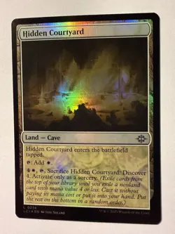 MTG Hidden Courtyard (274/491) The Lost Caverns of Ixalan NM FOIL - Image 1