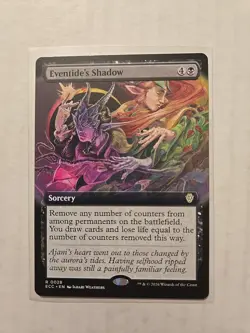 Eventide's Shadow (Extended Art) - Commander: Lorwyn Eclipsed - NM - Rare - Image 1