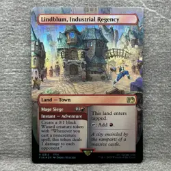 MTG Lindblum, Industrial Regency (Borderless) - FINAL FANTASY (FIN) #312 Foil NM - Image 1