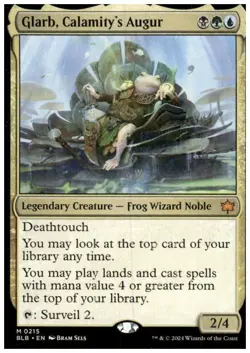 MTG Bloomburrow Glarb, Calamity's Augur Regular 215 - Image 1