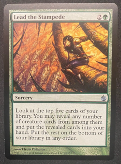 Lead the Stampede - MTG - Mirrodin Besieged - Misprint Back - Image 2