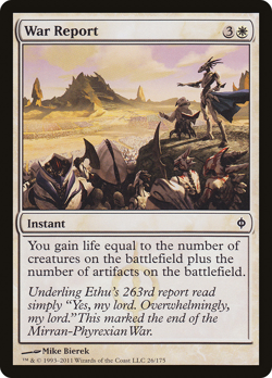 WAR REPORT x4 mtg NM New Phyrexia 4 Common - Image 1
