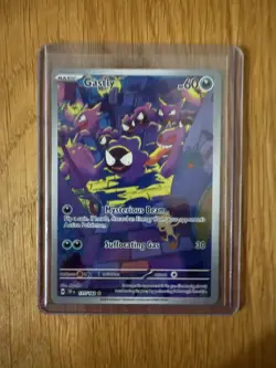 Pokemon TCG Gastly Illustration Rare Holo Foil Card 177/162 SV05 Temporal Forces - Image 1