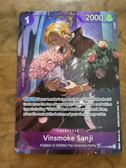 Vinsmoke Sanji TR OP10-063 Legacy of the Master Foil One Piece tcg Treasure Rare - Image 1