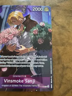 Vinsmoke Sanji TR OP10-063 Legacy of the Master Foil One Piece tcg Treasure Rare - Image 5