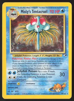 Pokemon TCG | Misty's Tentacruel 10/132 | Gym Heroes | Lightly Played #2 - Image 1
