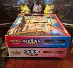 Pokemon TCG: Shining Fates Mad Party Pin Collection Bunnelby & Galarian Mr. Rime 820650808685 - Image 2