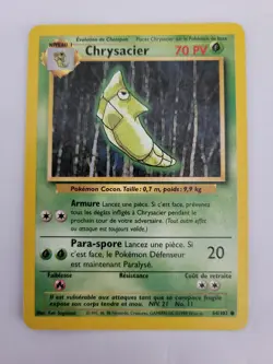 CARTE POKEMON - CHRYSACIER 54/102 - SET de BASE - WIZARDS (FR) - Image 1