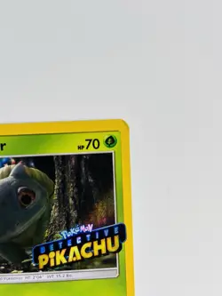 Detective Pikachu Bulbasaur Pokemon TCG Sun & Moon Promo Holo Card SM198 - Image 2