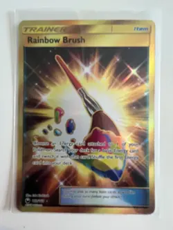 Rainbow Brush 182/168 Secret Rare Holo Near Mint Condition Celestial Storm - Image 1