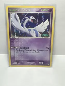 Lugia 29/115 EX Unseen Forces Pokemon Card Stamped Reverse Holo Foil Rare LP-MP - Image 1