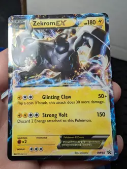 POKEMON POKEMON TCG 2012 ZEKROM EX BW38 BLACK WHITE HOLO BLACK STAR PROMO NM - Image 1