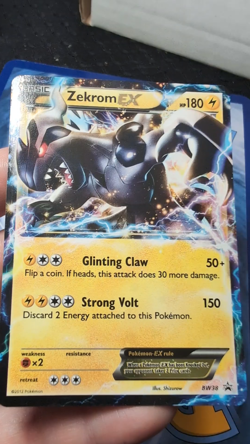 POKEMON POKEMON TCG 2012 ZEKROM EX BW38 BLACK WHITE HOLO BLACK STAR PROMO NM - Image 2