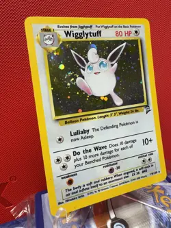 Wigglytuff 19/130 Base Set 2 Holo Wotc Pokemon Card Pokemon TCG Card SWIRL MP - Image 2