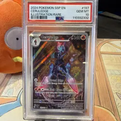 PSA GEM MINT 10 CERULEDGE 197/191 Surging Sparks IR Rare Pokemon Card Graded - Image 1