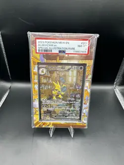 2023 POKEMON MEW EN-151 SPECIAL ILLUSTRATION RARE #201 ALAKAZAM EX PSA 8 - Image 1