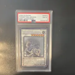 Konami Yu-Gi-Oh! Power Tool Dragon RGBT-EN042 Ghost Rare PSA 8 - Image 1