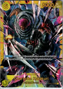Charlotte Katakuri OP03-123 SEC English Pillars Strength - One Piece Card - NM - Image 1