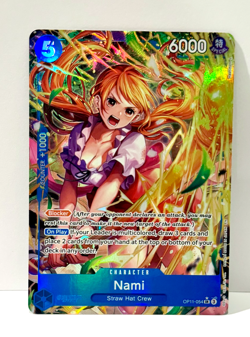 Nami (054) (Alternate Art) OP11-054 A Fist of Divine Speed Foil One Piece NM - Image 1