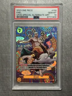 One Piece Enel Special Alternate Art Op05-100 PSA 10 - Image 1