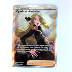 Cynthia's Ambition (Full Art) 169/172 Swsh09 Brilliant Stars Holo NM Pokemon TCG - Image 1