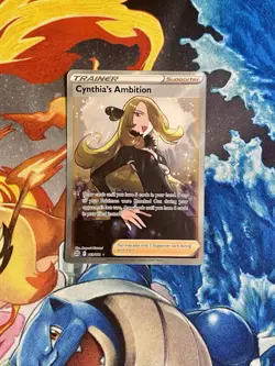 Cynthia's Ambition (Full Art) 169/172 Swsh09 Brilliant Stars Holo Pokemon TCG NM - Image 1